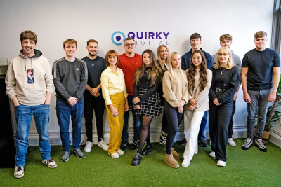 Quirky digital agency team